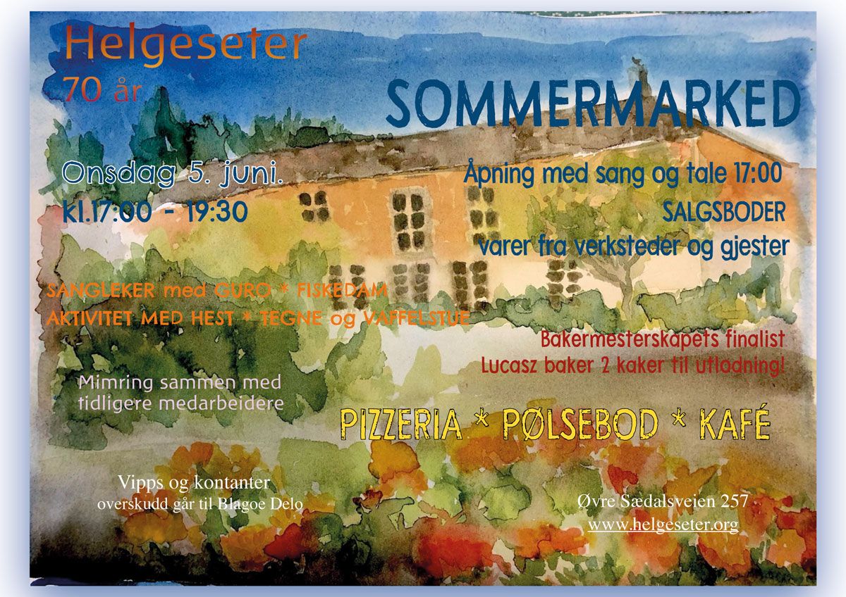 Sommermarkedsplakat